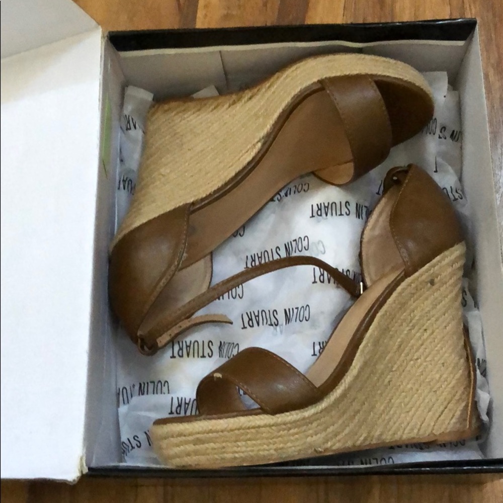 Brown Colin Stuart Heeled Espadrilles